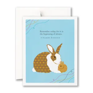 Baby Card - “Remember today, for it is the beginning of always.” —Albert Einstein