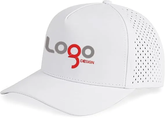 Custom Logo Quick Dry Baseball Cap Snapback Hats Mesh Trucker Hat for Men Women Water-Resistant Outdoor Golf Hat Ball Cap