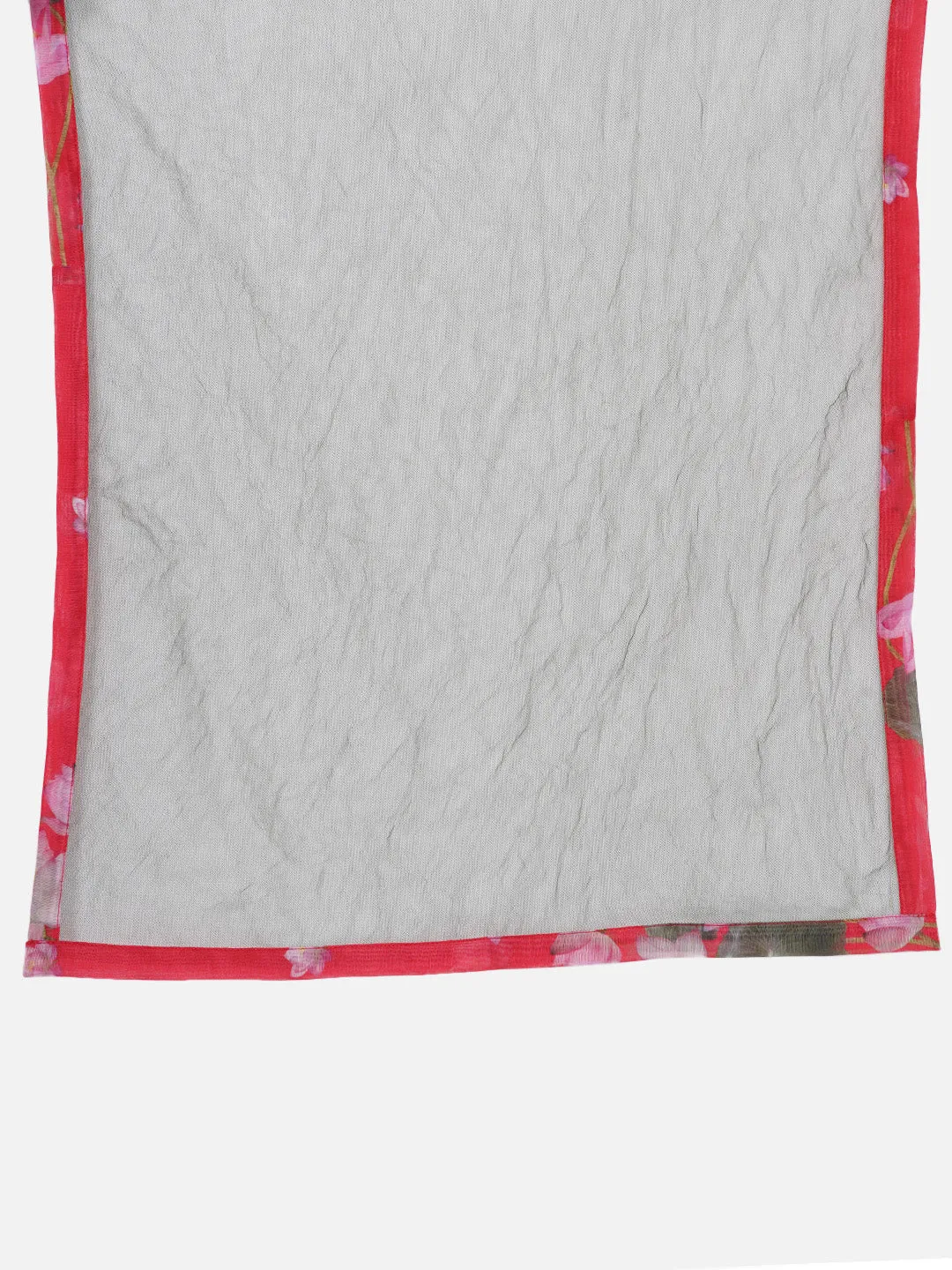 Girl's Red-Printed Kurta And Trouser With Dupatta - Bitiya By Bhama