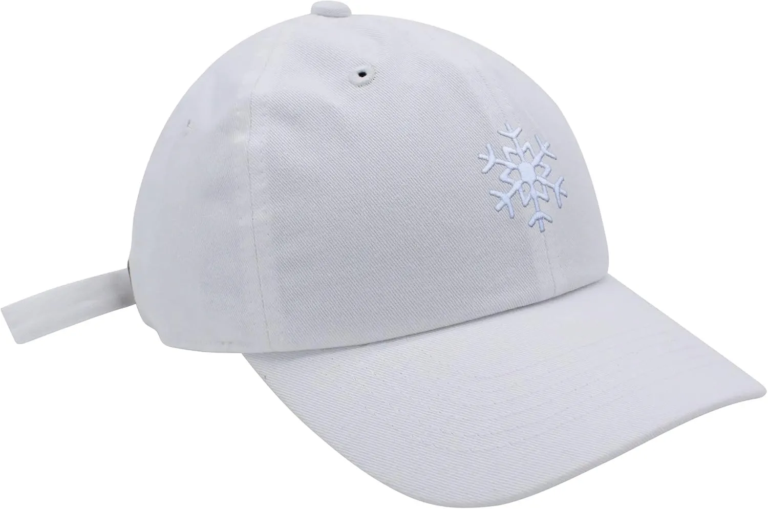 JPAK Snowflake Baseball Cap Embroidered Cotton Dad Hat -