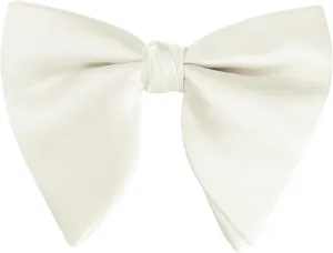 Men's Pre-tied Solid Color Satin Bowtie Adjustable Neck Bow Ties for Elegant Wedding