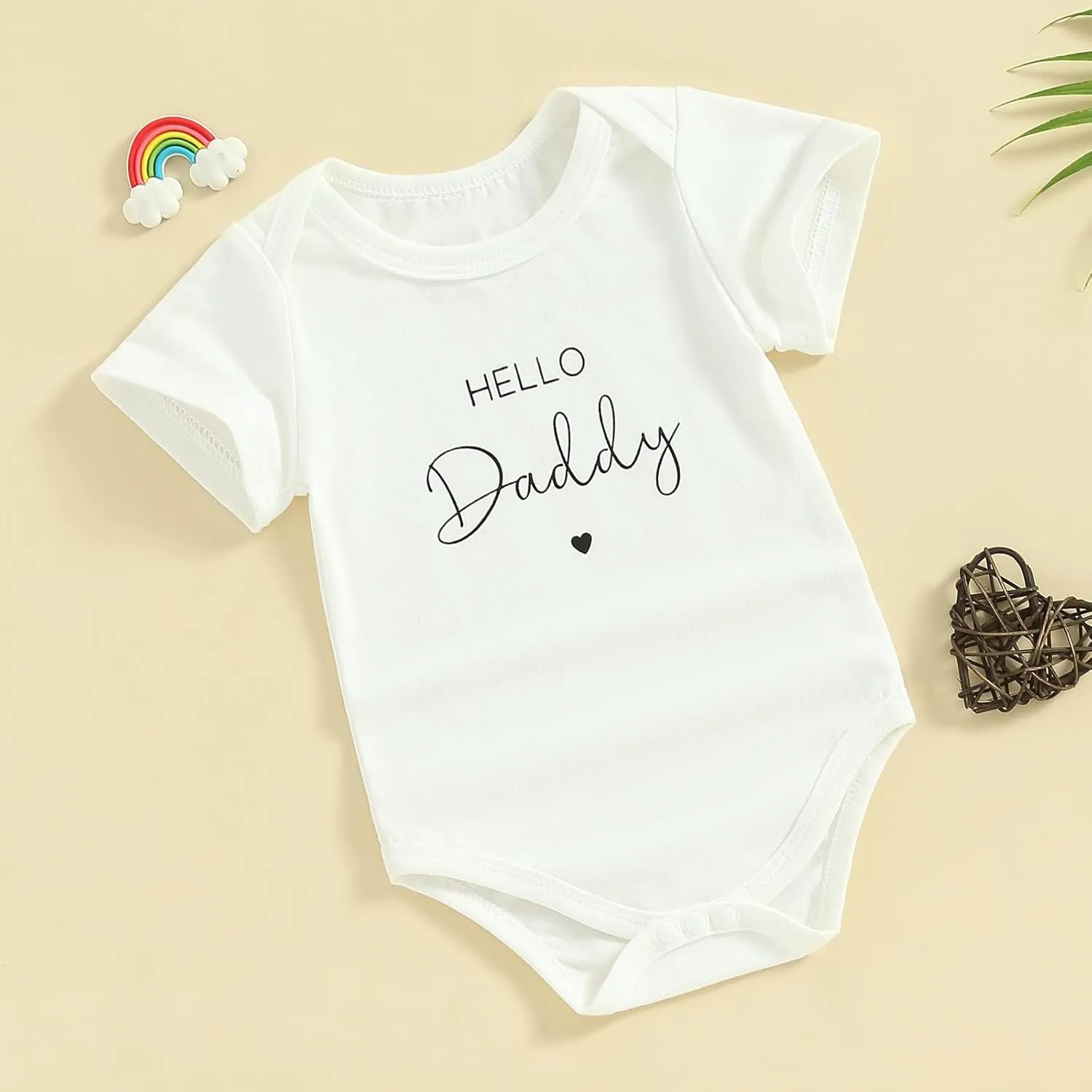 Pregnncy Announcement Baby Bodysuit Reveal Idea&Surprise Gift for Husband, Grandma, Grandpa or Family