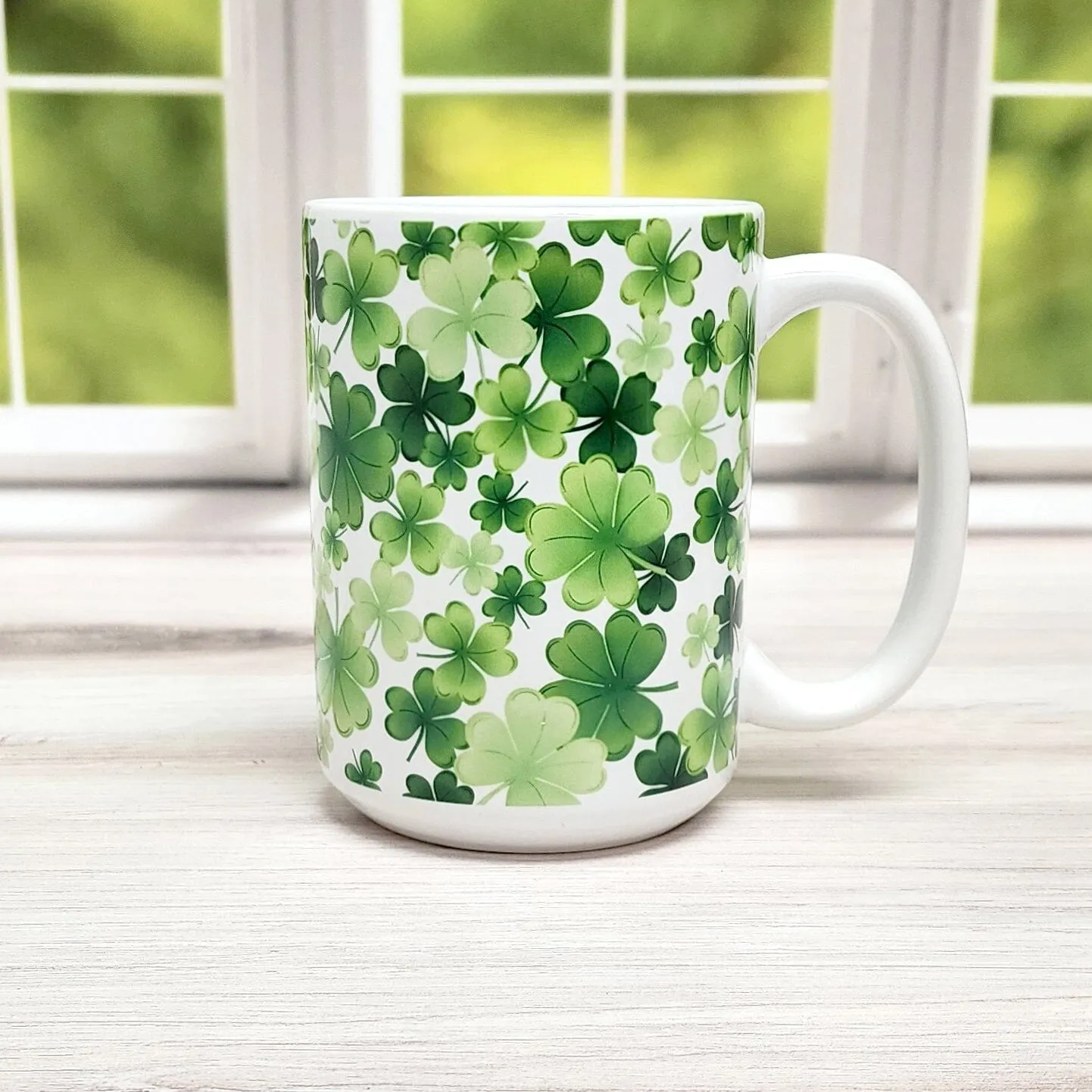 Shamrocks and 4-Leaf Clovers Mug