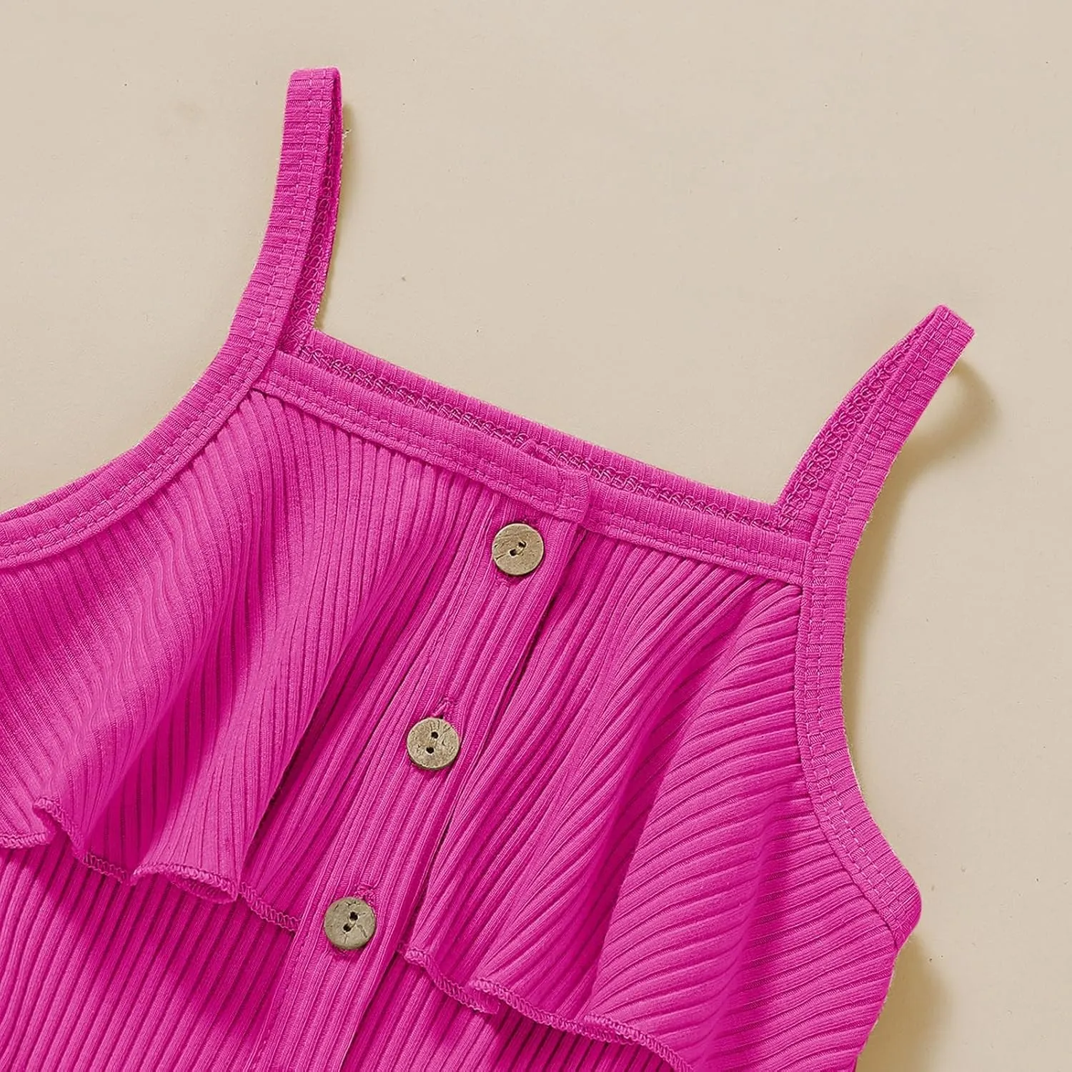 Toddler Girl Clothes Baby Summer Sleeveless Clothing Cute Halter Romper One-piece Jumpsuit Summer Clothes Set 1-5T