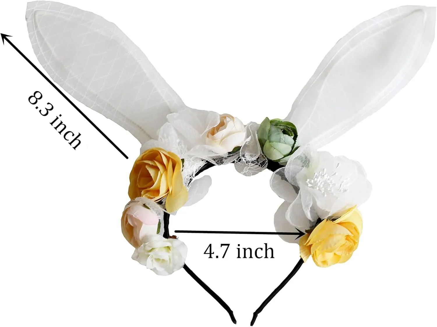 Vivivalue Floral Crown Girl Floral Headband Flower Headpiece Halo Wedding Party Photos